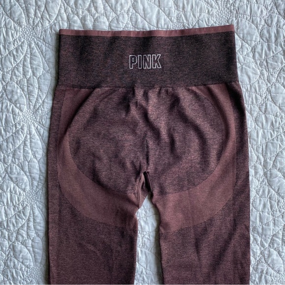 Victoria's Secret PINK Burgundy Seamless Leggings - Picture 5 of 8